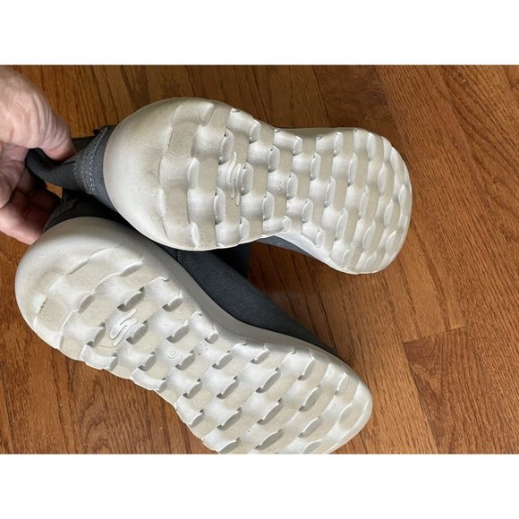 Skechers On-The-Go Zip Boots Charcoal Suede Ruffle 10W - Picture 3 of 5